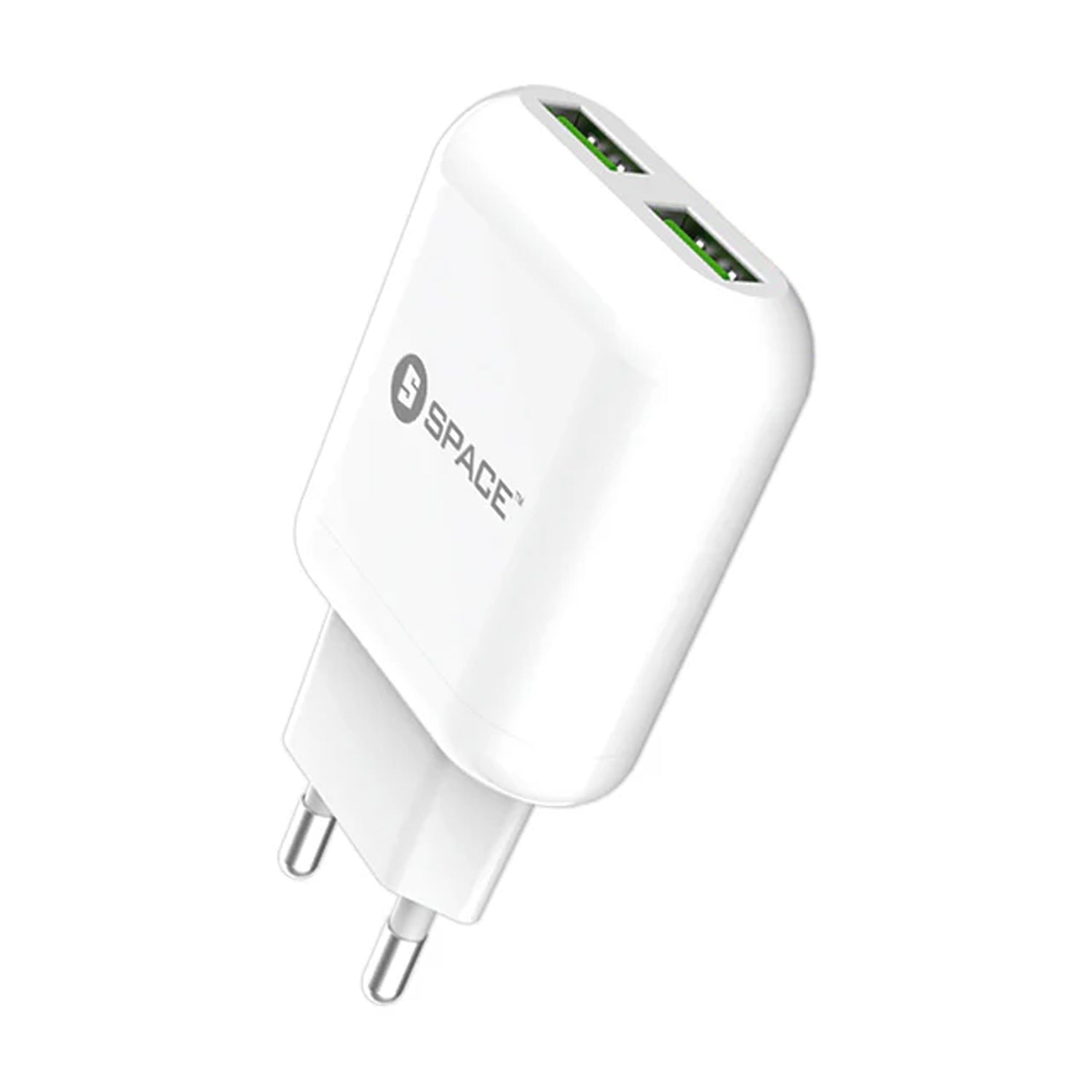 Space WC-103 Dual Port USB Wall Charger, Mobile Charger, Space, Chase Value