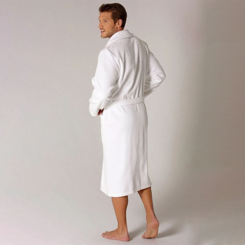 Adult Plain Bathrobe - White, Bath Robes, Chase Value, Chase Value