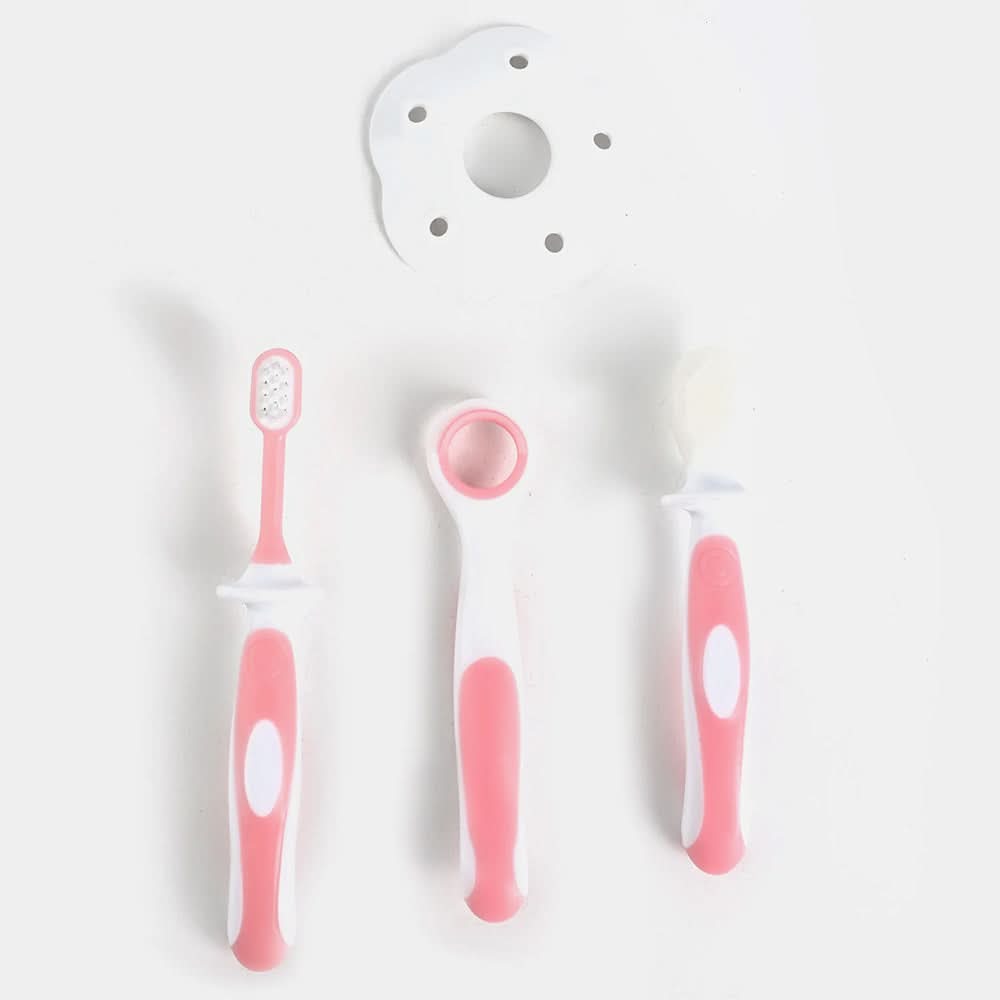 Cuddles First tooth brush and Oral hygiene set - Pink, Feeding Supplies, Cuddles, Chase Value