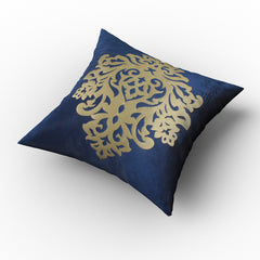 Golden Print Cushion - Dark Blue, Cushions & Pillows, Chase Value, Chase Value