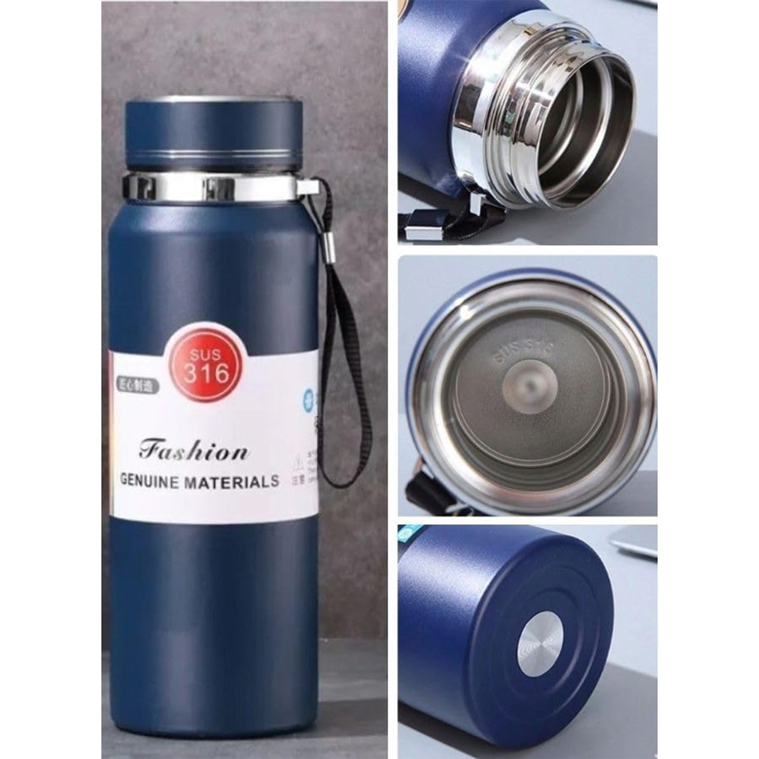 Stainless Steel Vacuum Water Bottle - 800ML, Water Bottle, Chase Value, Chase Value