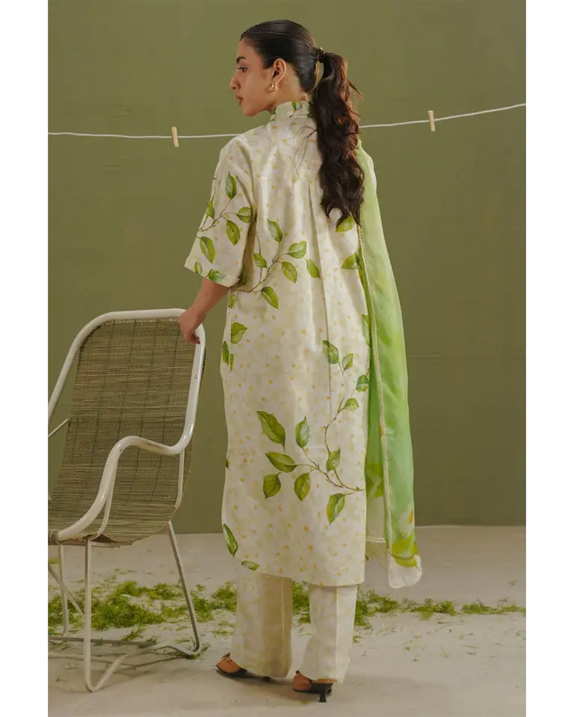 Women's Printed Suit 3-Pc - Inspired by Zara Shah Jahan - 8