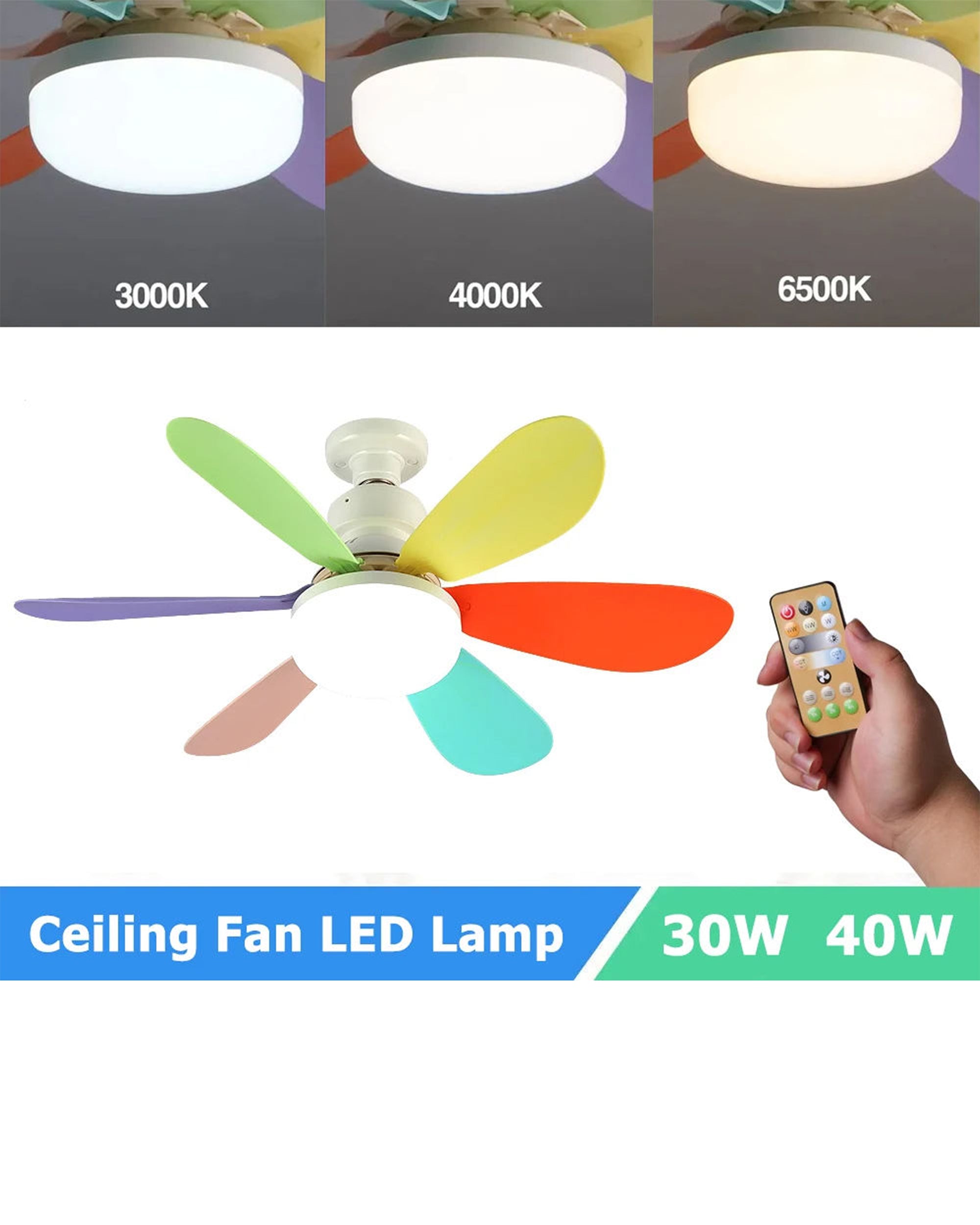 6-Blade Fan with Remote Control, Rechargeable Fan, Chase Value, Chase Value