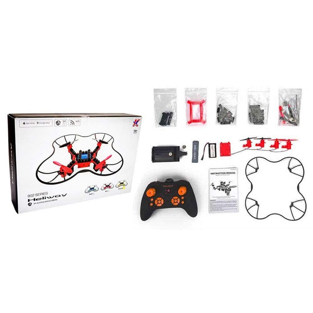 Robocraze Heliway 902 Series 6 Axis Quadcopter Kit, Remote Control, Chase Value, Chase Value