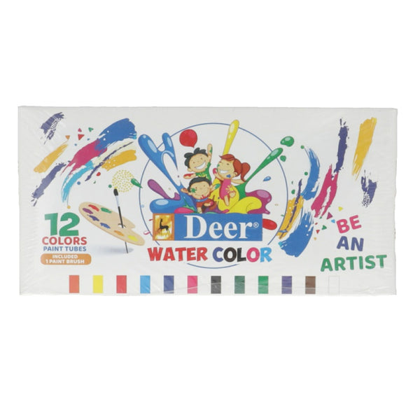 Deer Water Color Tube Pack of 12 - Multi Color