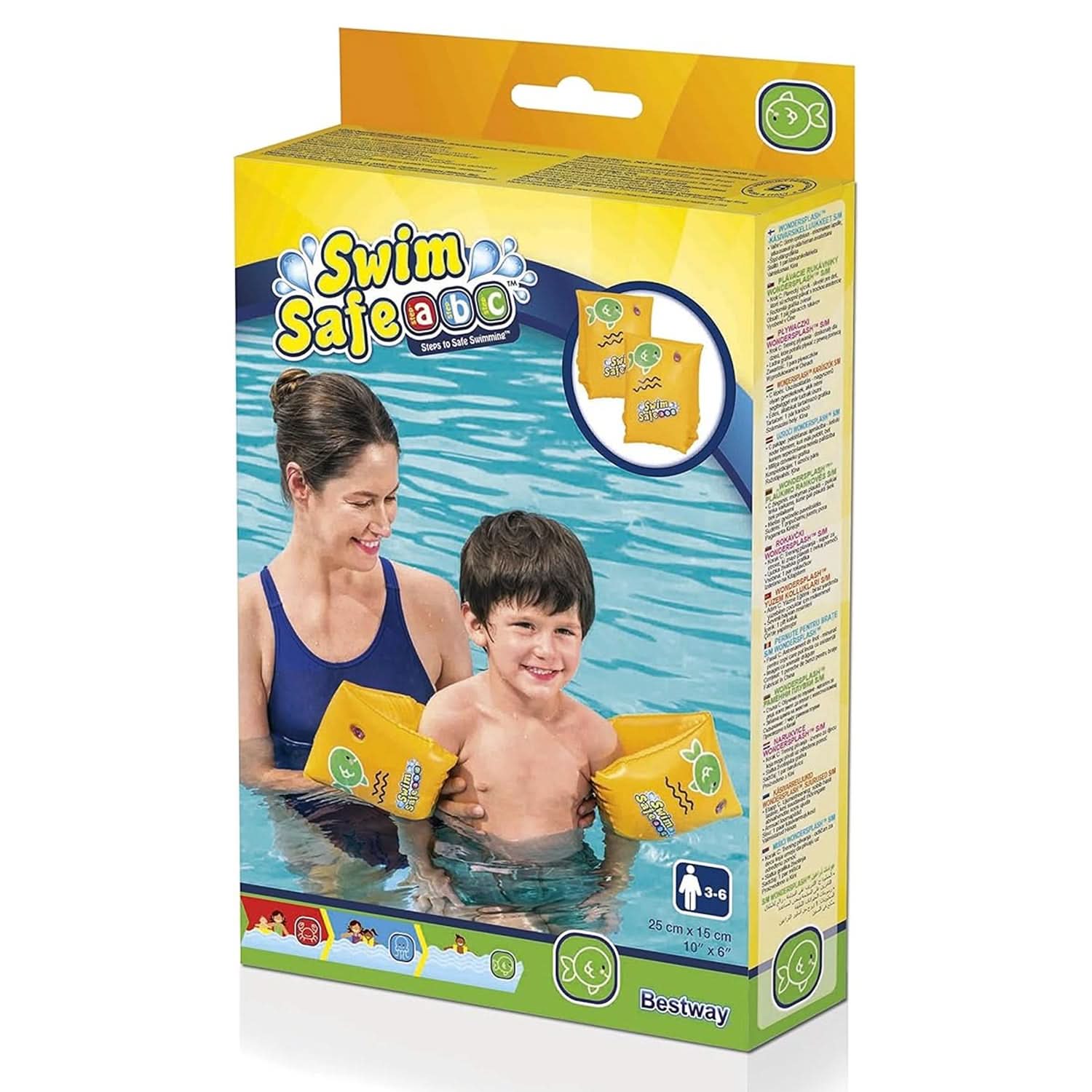 Bestway -32033 Arm Bands - Yellow, Swimming, Chase Value, Chase Value