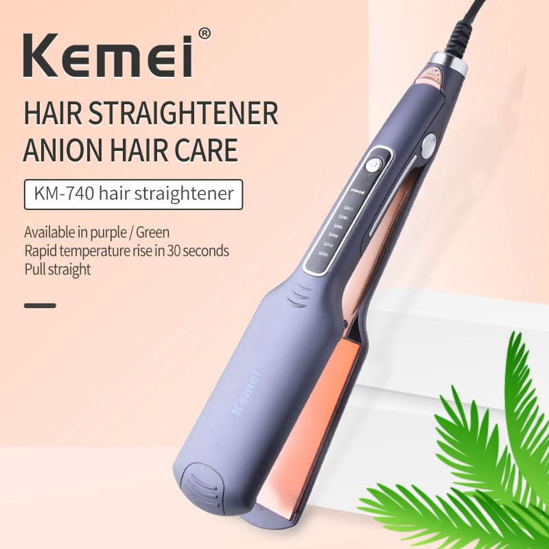 Kemei Hair Straightener Km-740 - Green, Straightener & Curler, Kemei, Chase Value