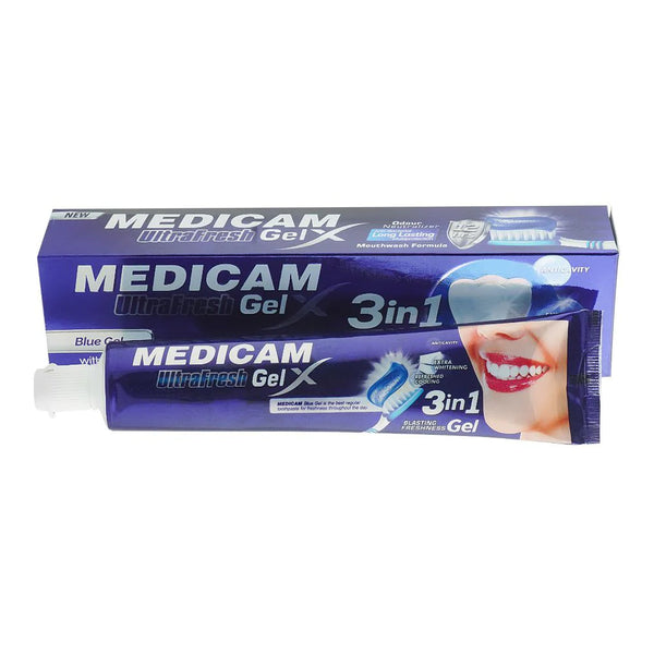 Medicam Ultra Gel Tooth Paste Blue 125g, Oral Care, Medicam, Chase Value