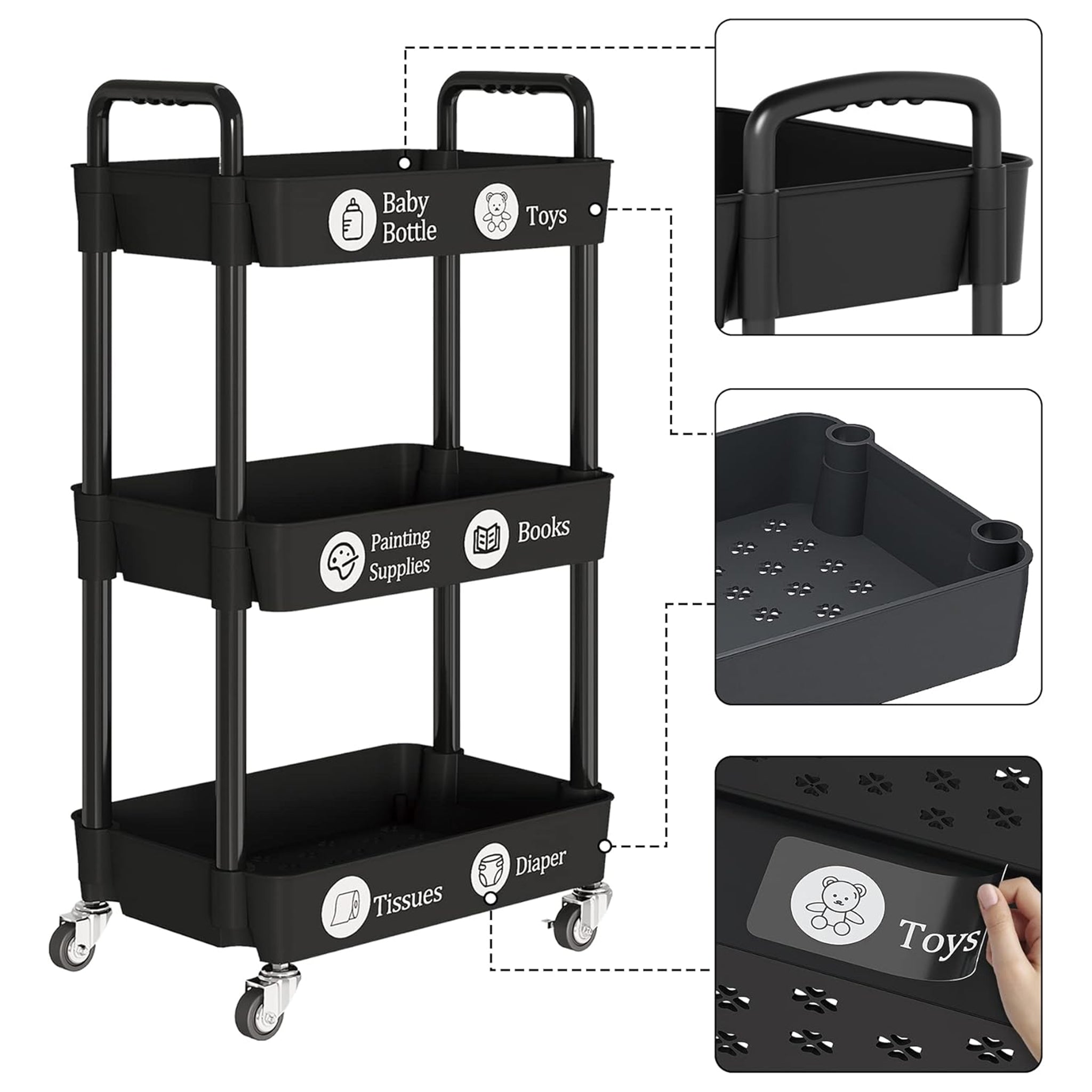 Trolley Rack 3 Layer, Dish Rack, Chase Value, Chase Value