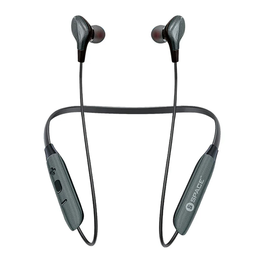 Space MV-62 Move Wireless Neckband Earphones - Black, Hands Free / Head Phones, Space, Chase Value