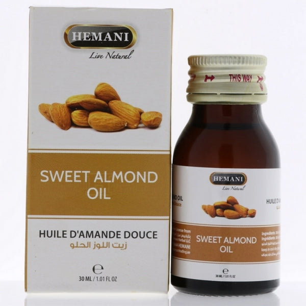 Hemani Sweet Almond Oil 30Ml, Hair Oils, Hemani, Chase Value