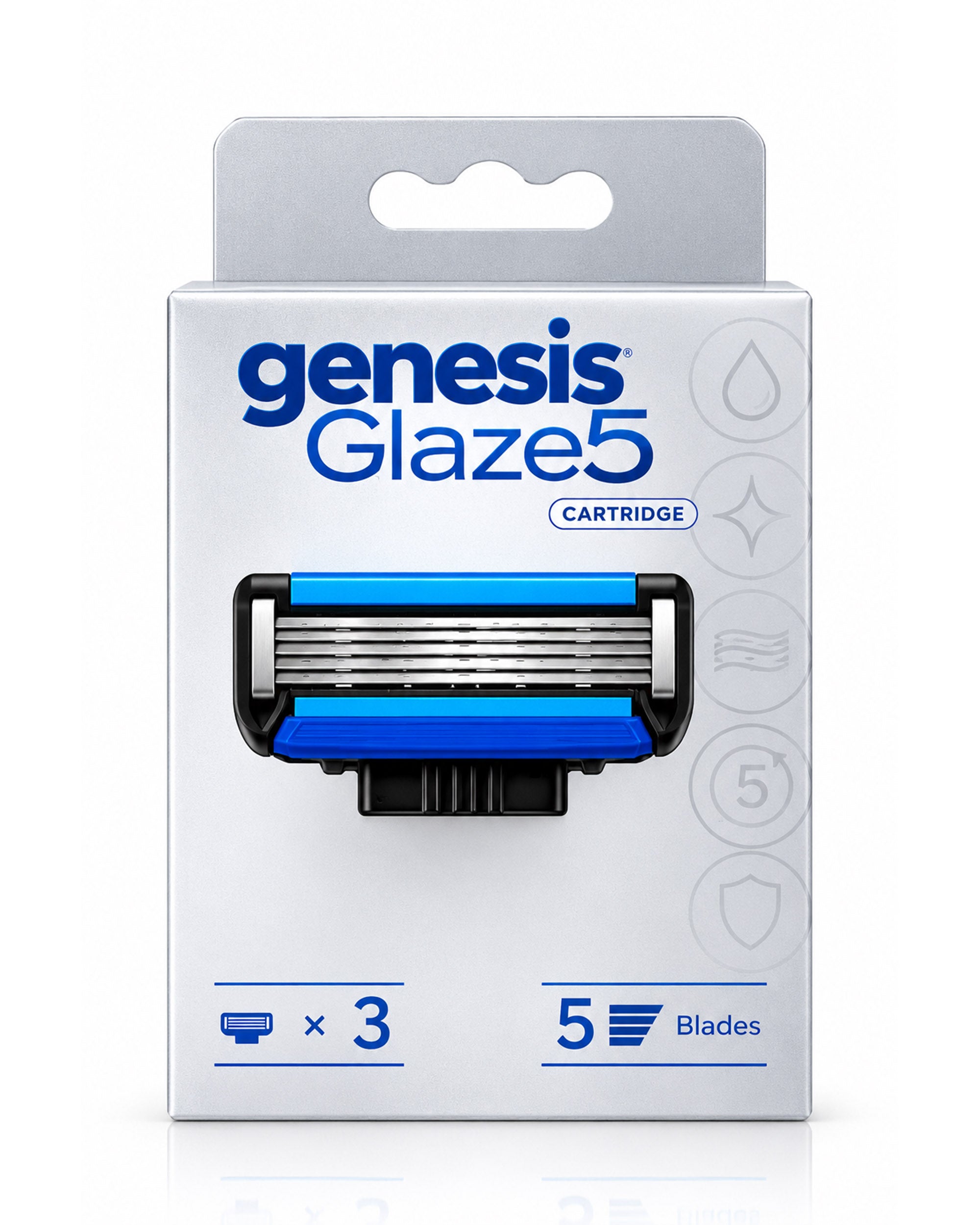 Genesis Glaze 5 Razor Cartridges - 3 Pc