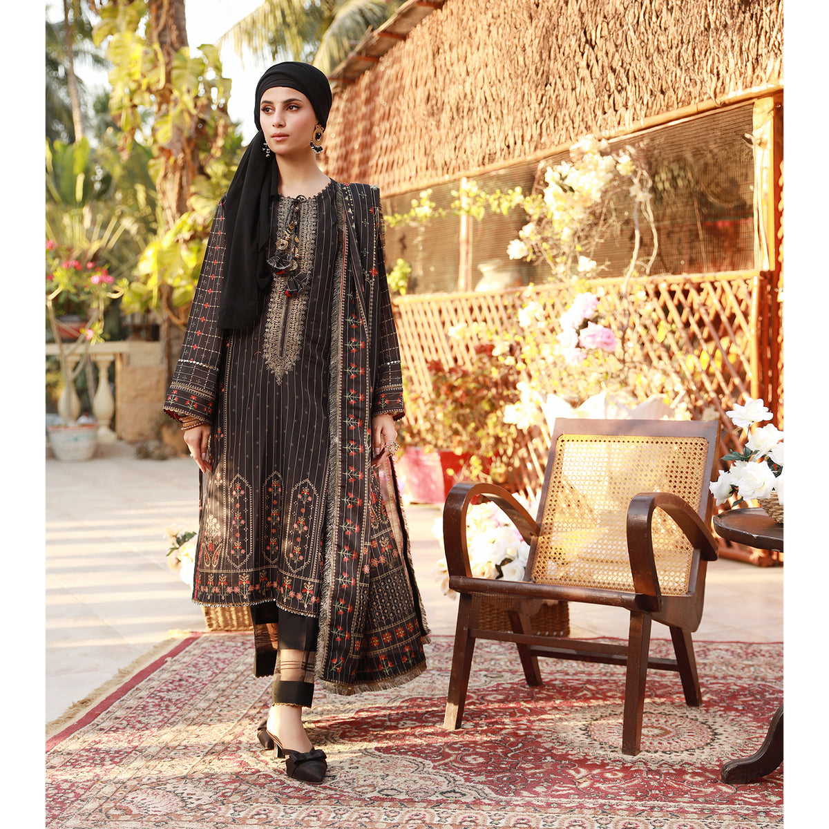 Eminent Printed Embroidered Messuri Unstitched 3 Pcs Suit - 7, Women, 3Pcs Shalwar Suit, Eminent, Chase Value