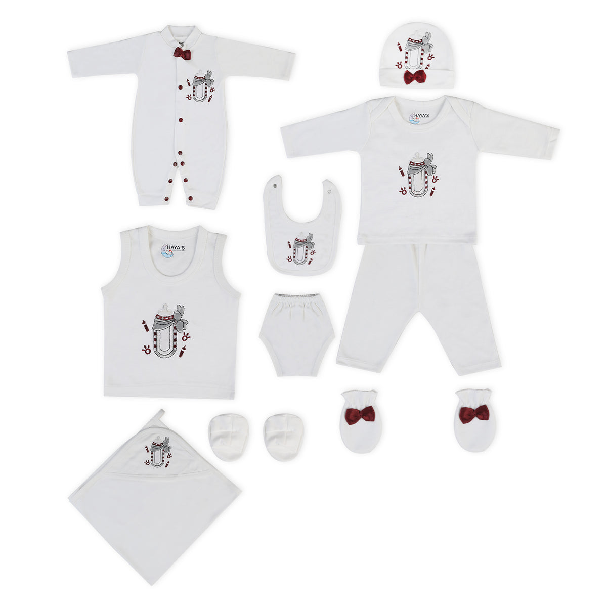 Newborn 10Pcs Gift Set Feeder, Newborn Gift Set, Chase Value, Chase Value