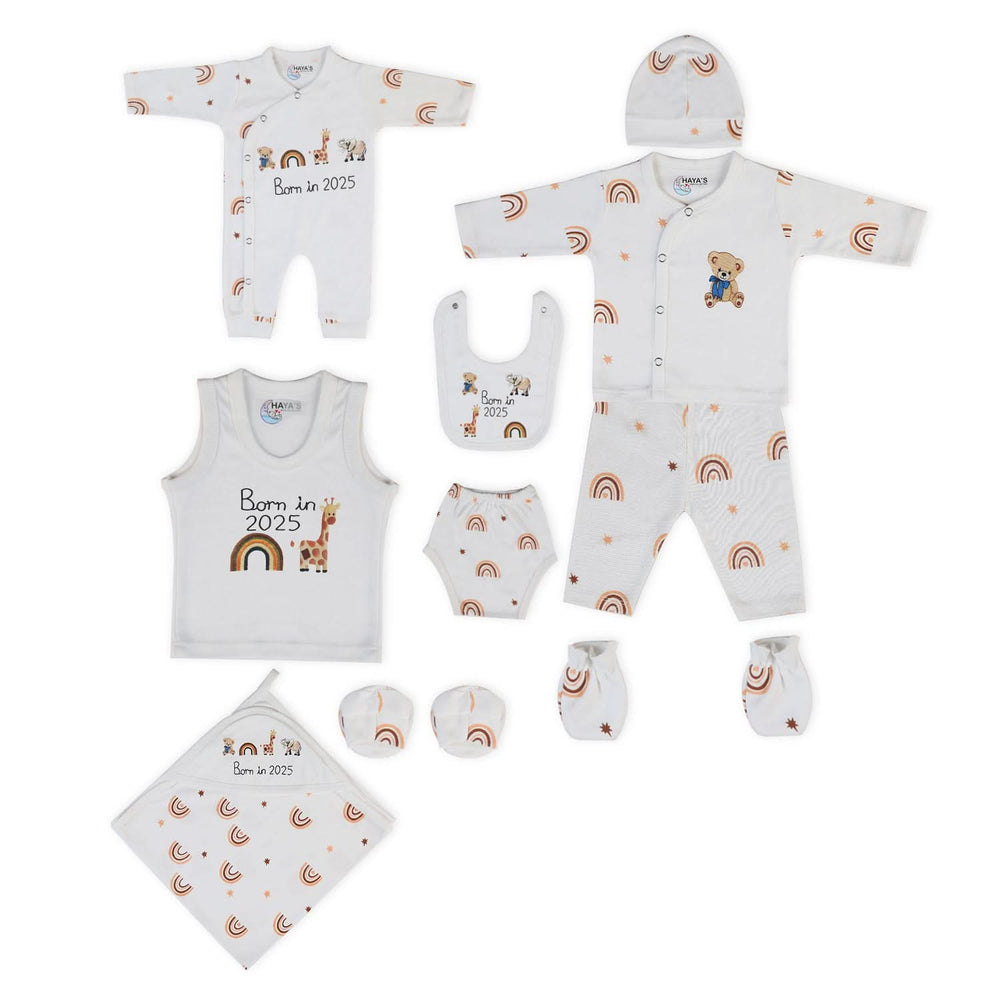 Newborn 10Pcs Gift Set Rainbow, Newborn Gift Set, Chase Value, Chase Value