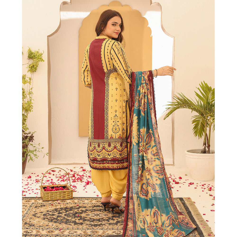 Laiba By SN Cloth Printed Unstitched 3 Pcs Suit - 1, Women, 3Pcs Shalwar Suit, Chase Value, Chase Value