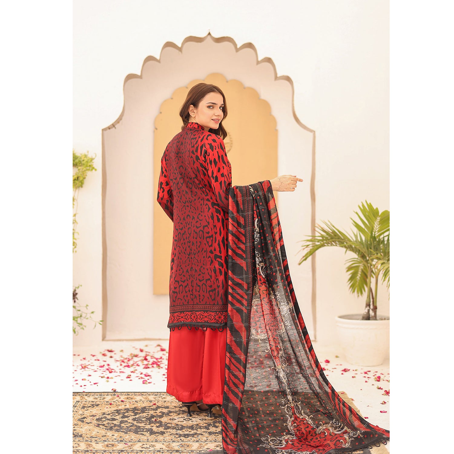Laiba By SN Cloth Printed Unstitched 3 Pcs Suit - 2, Women, 3Pcs Shalwar Suit, Chase Value, Chase Value