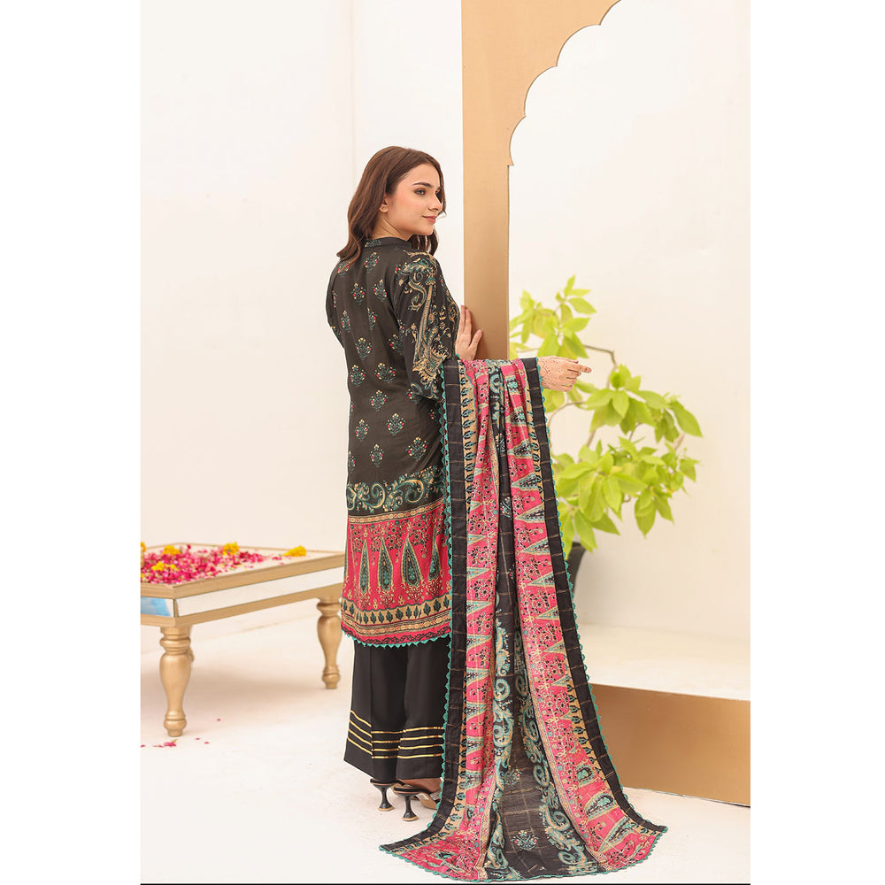 Laiba By SN Cloth Printed Unstitched 3 Pcs Suit - 3, Women, 3Pcs Shalwar Suit, Chase Value, Chase Value