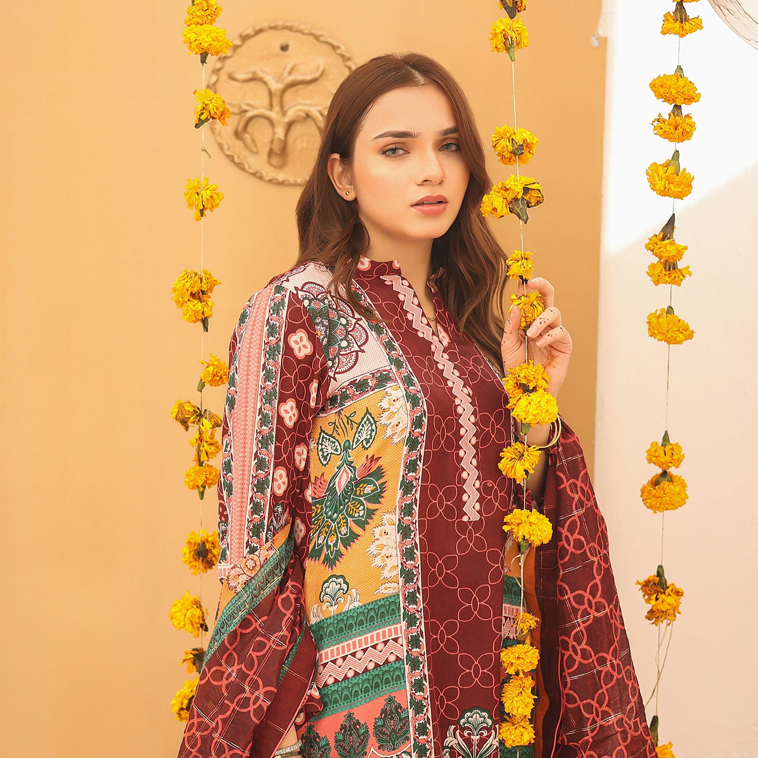 Laiba By SN Cloth Printed Unstitched 3 Pcs Suit - 4, Women, 3Pcs Shalwar Suit, Chase Value, Chase Value