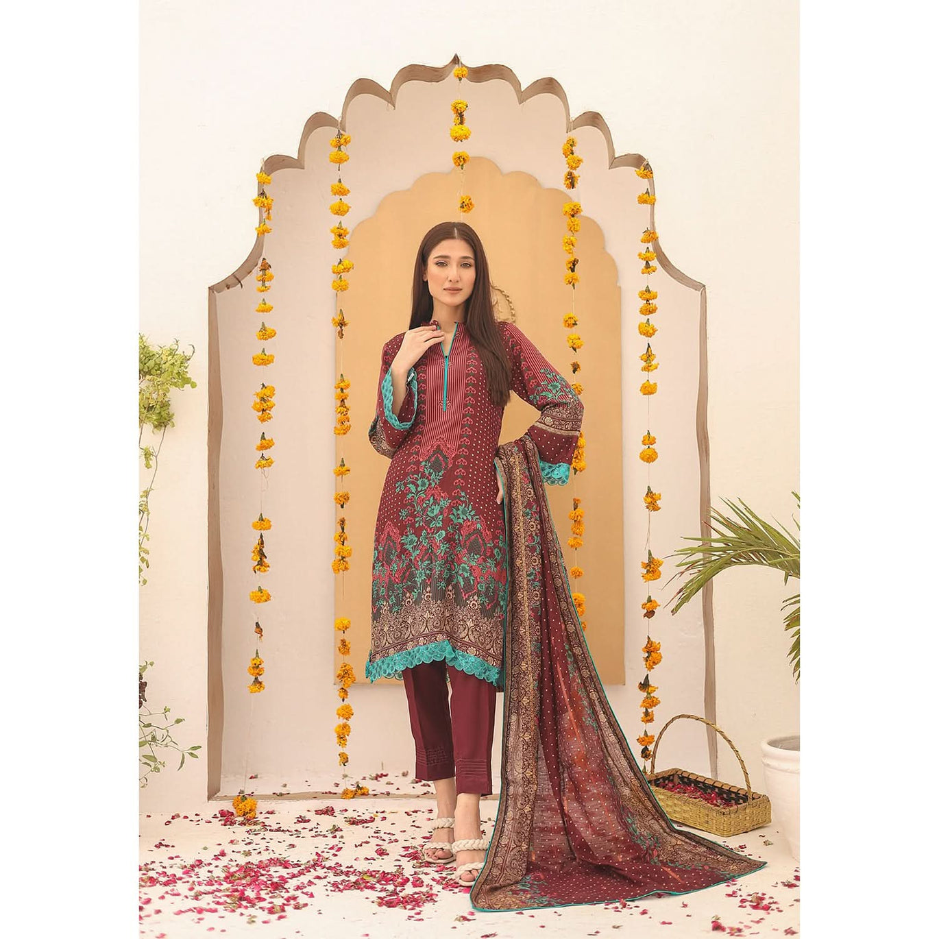 knee length dresses for ladies Candace Maxi Dress in Olive - 100% Linen main image 0