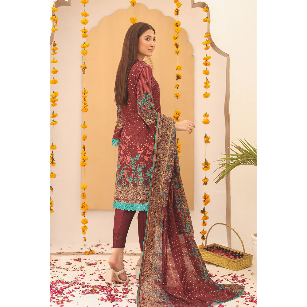 Laiba By SN Cloth Printed Unstitched 3 Pcs Suit - 6, Women, 3Pcs Shalwar Suit, Chase Value, Chase Value
