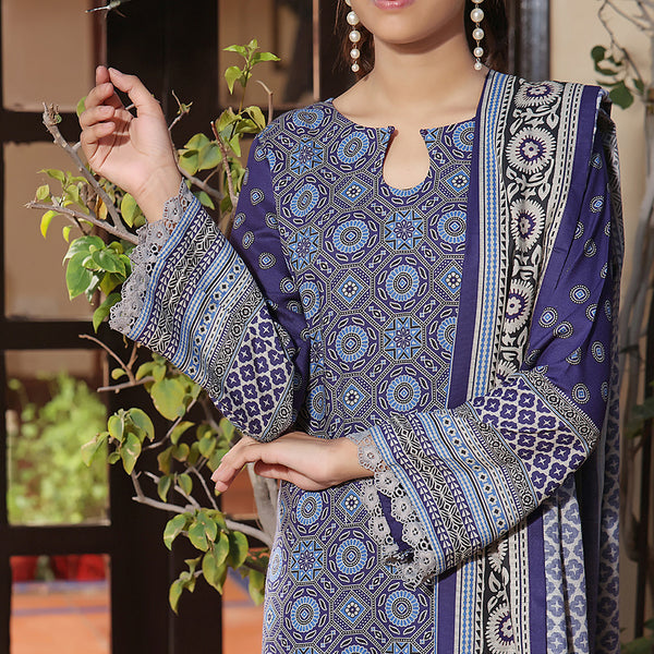 Monalisa Shimmery Printed Unstitched 3Pcs V1 - 2610, Women, 3Pcs Shalwar Suit, VS Textile, Chase Value