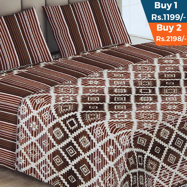 Double Bed Sheet - Multi Color
