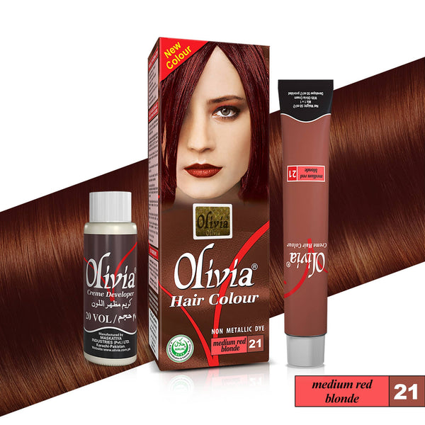 Olivia Hair Colour Medium Red Blonde 21