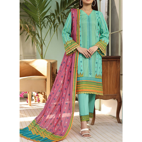 Vs Ayesha Alishba Printed Lawn Suit Unstitched 3Pcs - 218