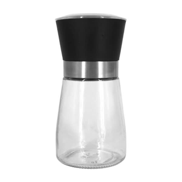 Manual Durable Hand Glass Spice Grinder - Black, Kitchen Accessories, Chase Value, Chase Value