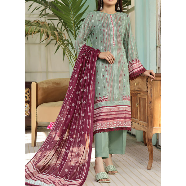 Vs Ayesha Alishba Printed Lawn Suit Unstitched 3Pcs - 219