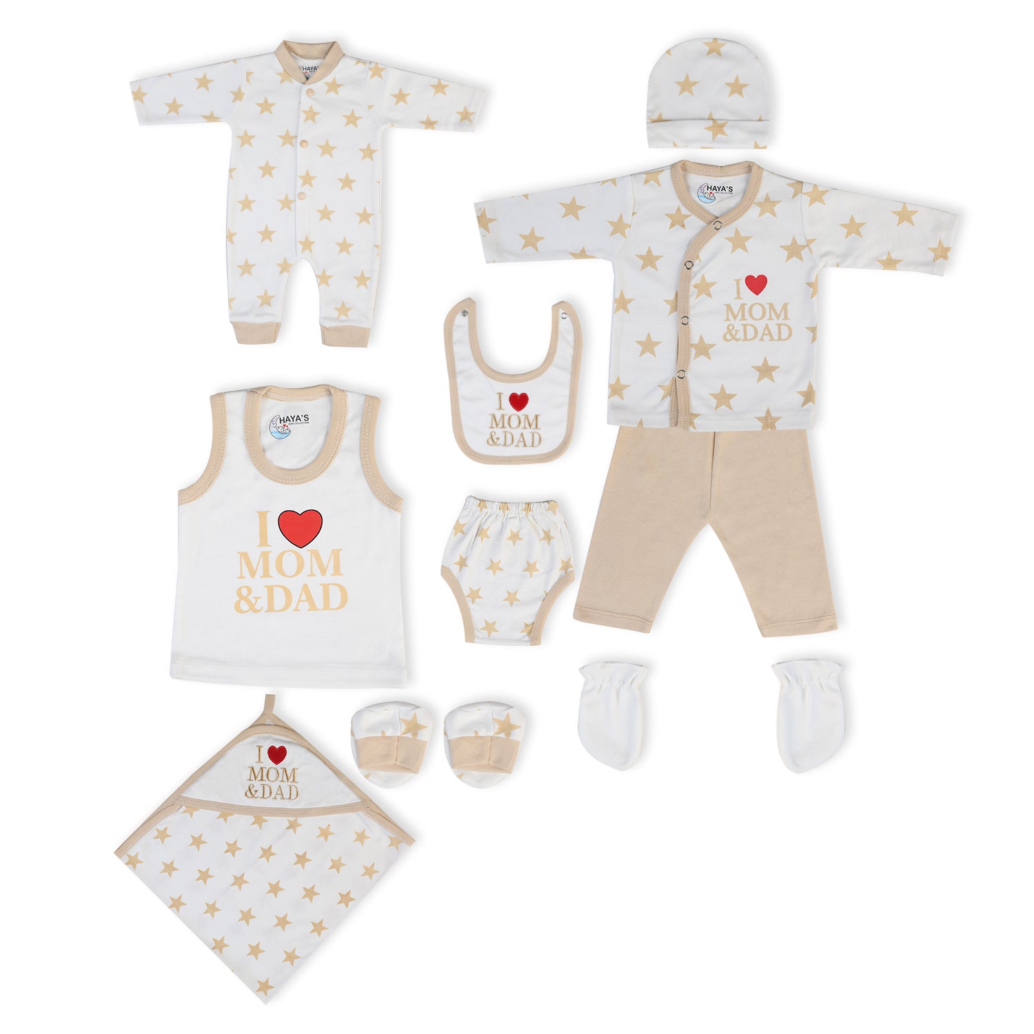 Newborn 10Pcs Gift Set Star, Newborn Gift Set, Chase Value, Chase Value