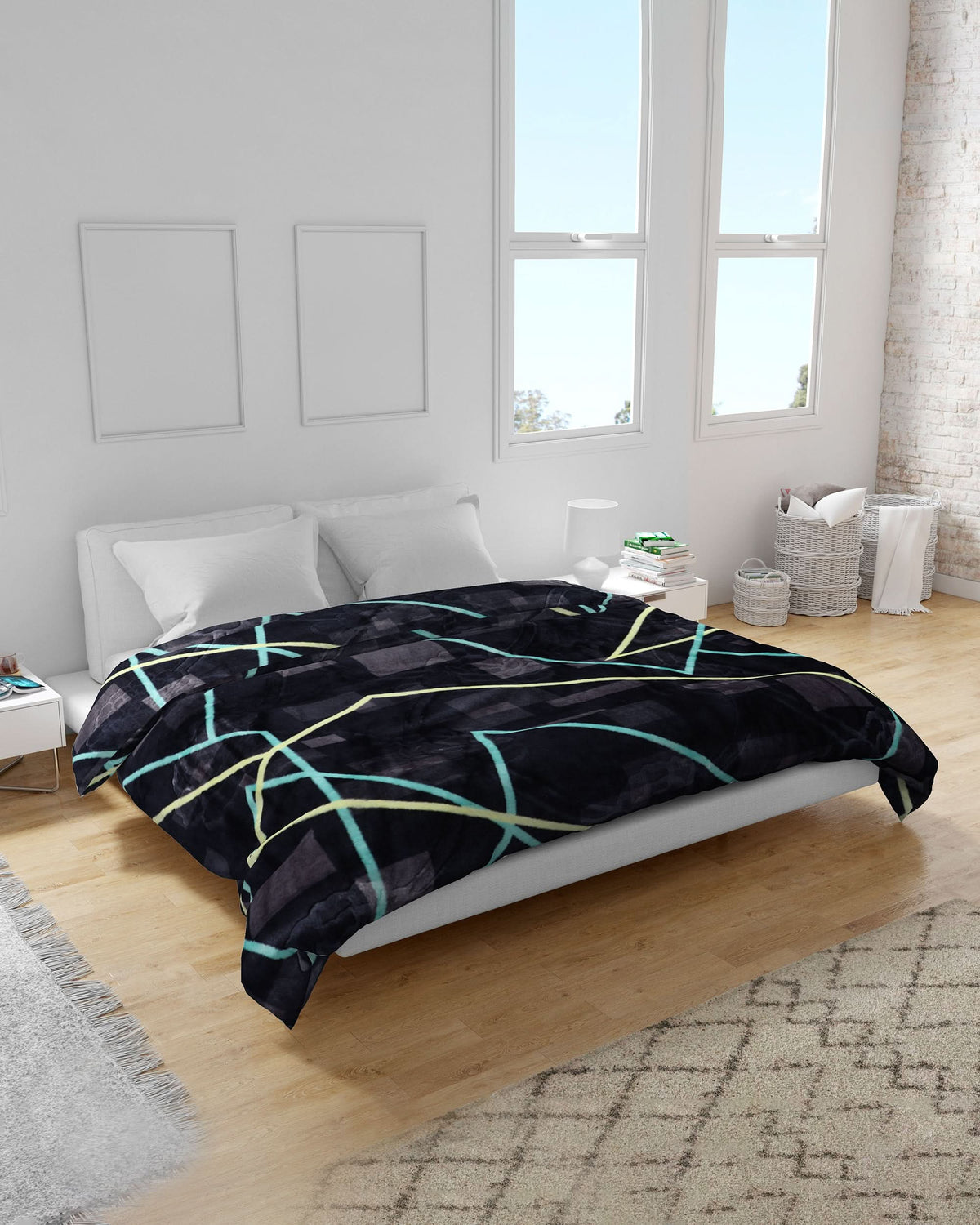 Supremo Embossed Flannel Blanket Double Bed, Blanket, Chase Value, Chase Value