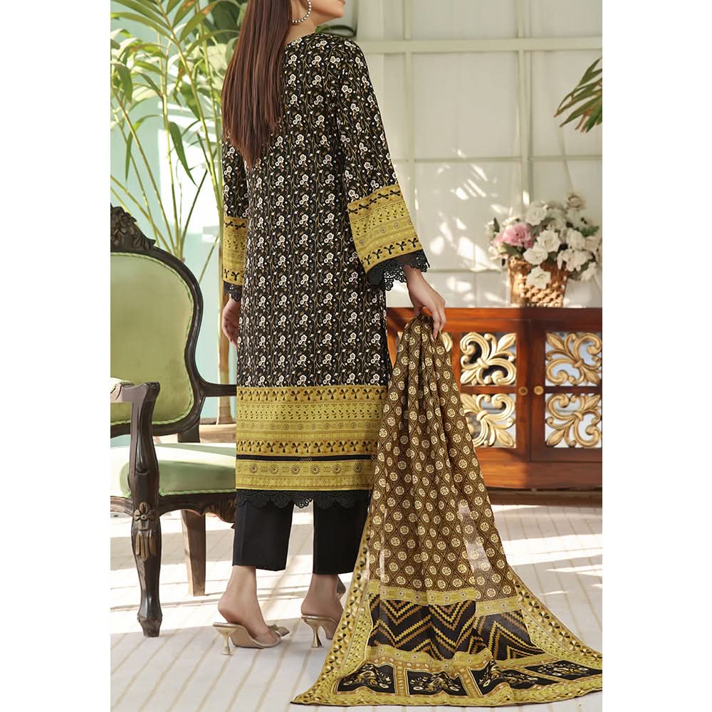Vs Ayesha Alishba Printed Lawn Suit Unstitched 3Pcs - 224, Women, 3Pcs Shalwar Suit, VS Textile, Chase Value