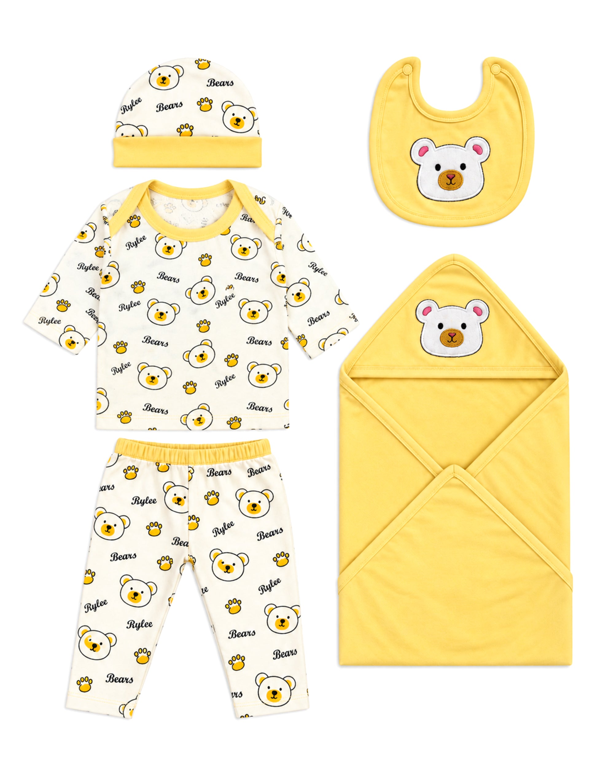 Newborn Baby Gift Set - 5 Pcs Suit Set