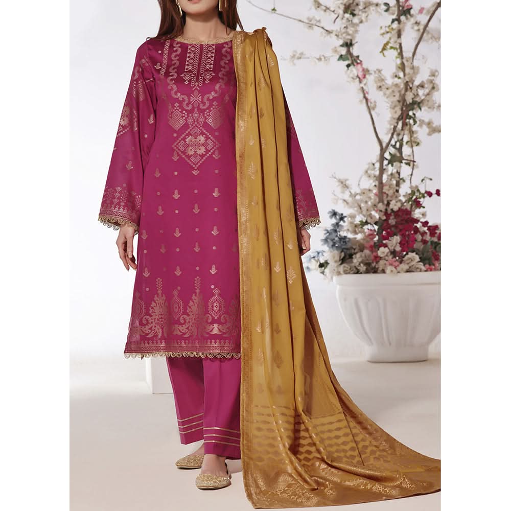 VS-JACQAURD Cambric Printed Unstitched 3pcs Suit - 2302-A, Women, 3Pcs Shalwar Suit, VS Textile, Chase Value