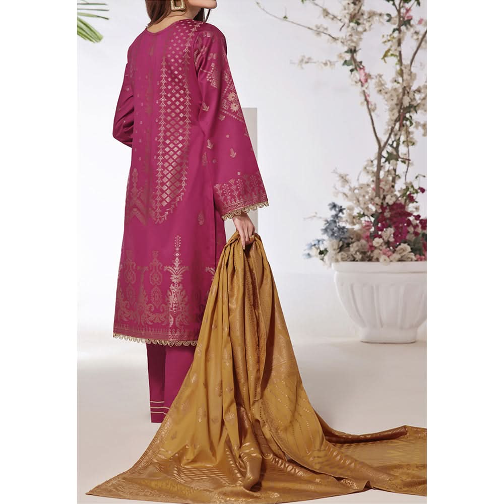 VS-JACQAURD Cambric Printed Unstitched 3pcs Suit - 2302-A, Women, 3Pcs Shalwar Suit, VS Textile, Chase Value