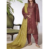 VS-JACQAURD Cambric Printed Unstitched 3pcs Suit - 2302-B, Women, 3Pcs Shalwar Suit, VS Textile, Chase Value