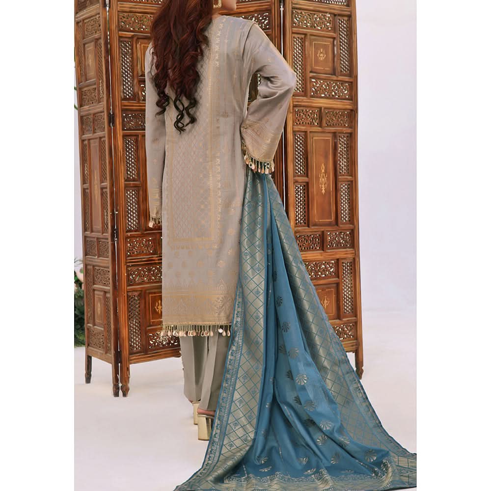VS-JACQAURD Cambric Printed Unstitched 3pcs Suit - 2306-B, Women, 3Pcs Shalwar Suit, VS Textile, Chase Value