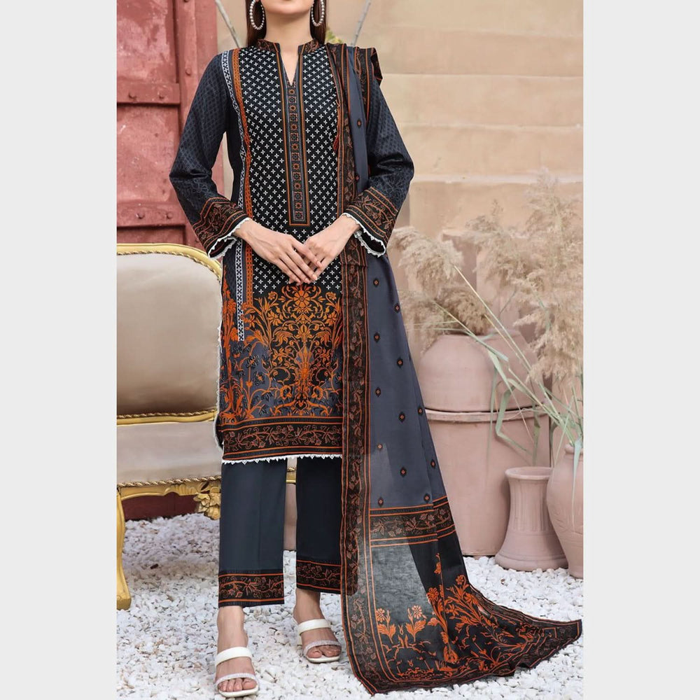 VS-AYESHA ALISHBA Cambric Printed Unstitched 3pcs Suit - 230, Women, 3Pcs Shalwar Suit, VS Textile, Chase Value