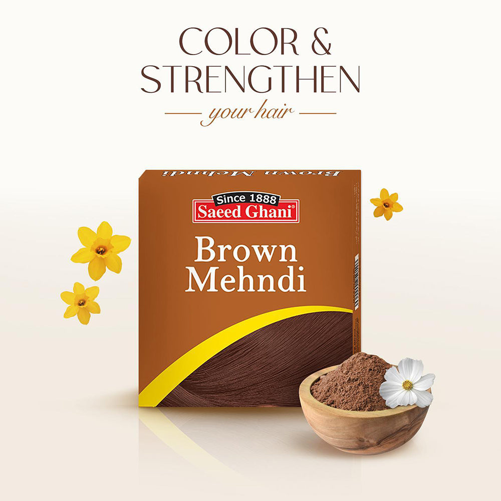 Saeed Ghani Brown Mehndi 10gm, Hair Color, Saeed Ghani, Chase Value