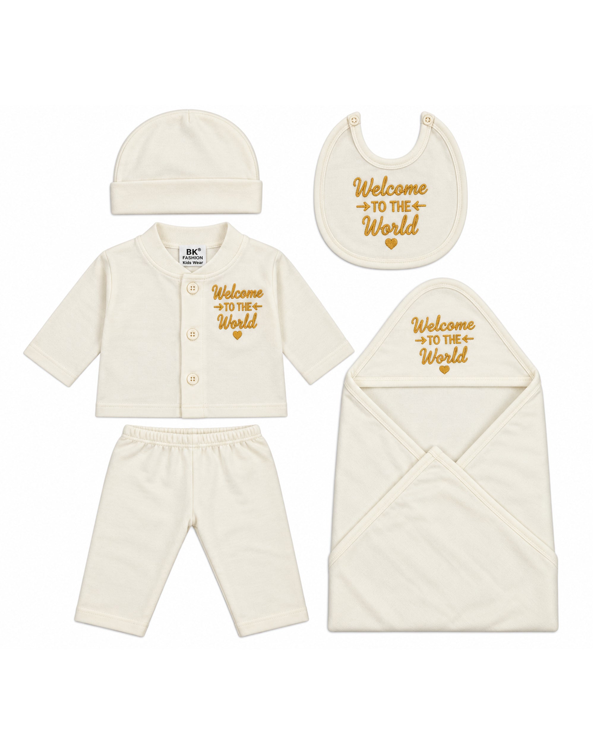 Newborn Unisex Gift Set - 5 Pcs