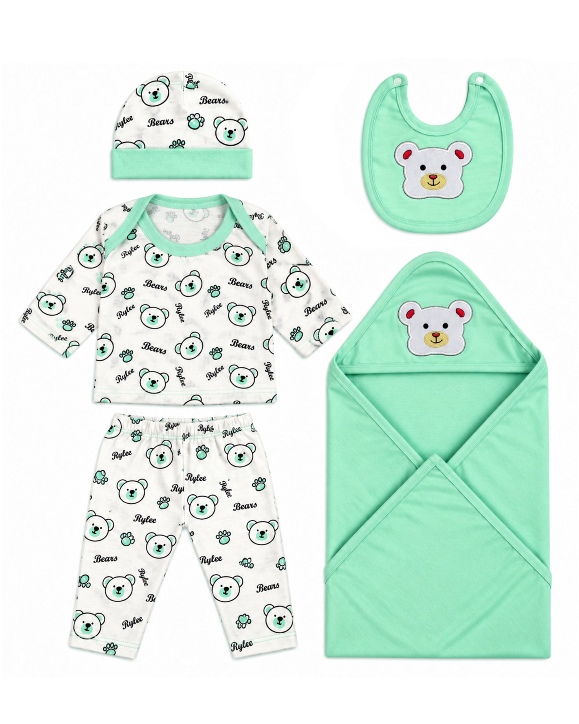 Newborn Baby Gift Set - 5 Pcs Suit Set
