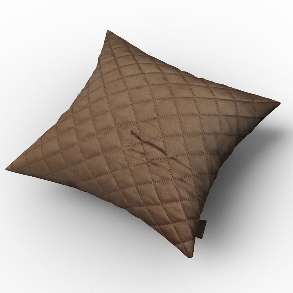 Velvet Cushion 2pcs Set - Brown, Cushion Cover, Chase Value, Chase Value