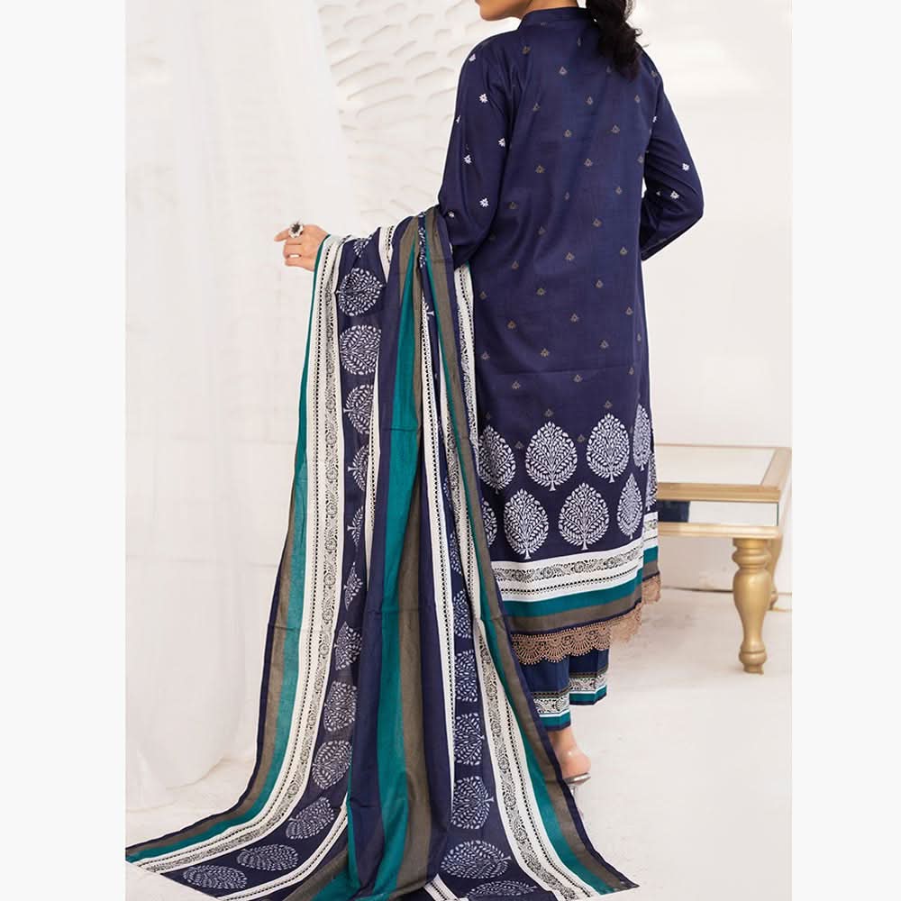 VS Daman Cambric Printed Unstitched 3Pcs Suit V-1, Women, 3Pcs Shalwar Suit, VS Textiles, Chase Value