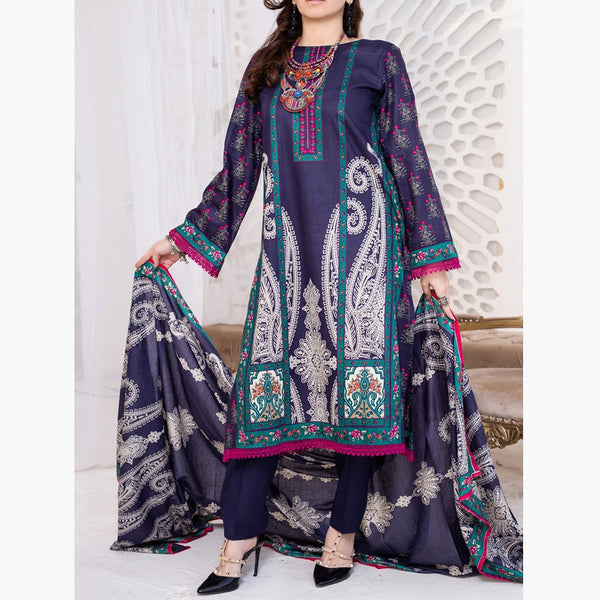 VS Daman Cambric Printed Unstitched 3Pcs Suit V-1, Women, 3Pcs Shalwar Suit, VS Textiles, Chase Value