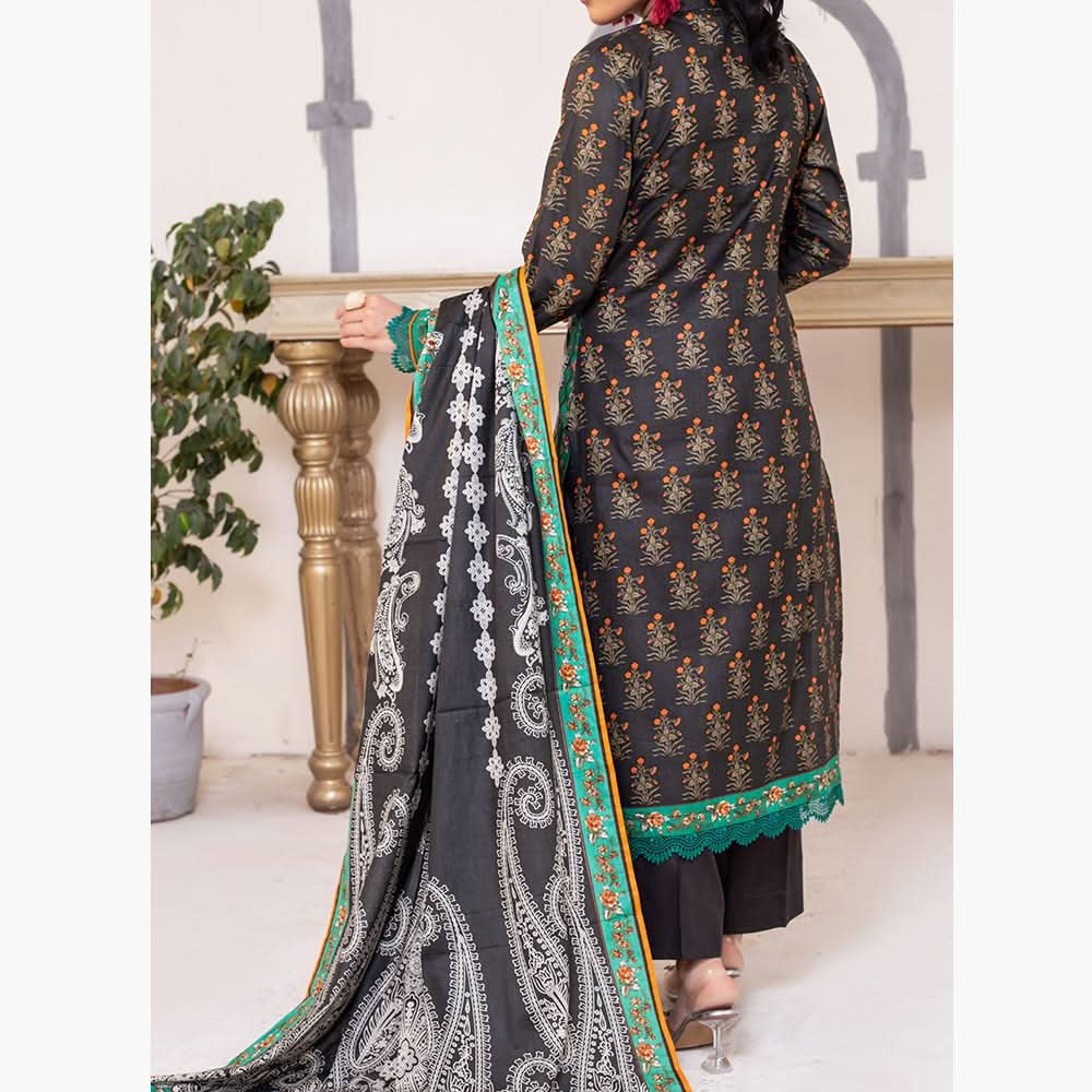 VS Daman Cambric Printed Unstitched 3Pcs Suit V-1, Women, 3Pcs Shalwar Suit, VS Textiles, Chase Value