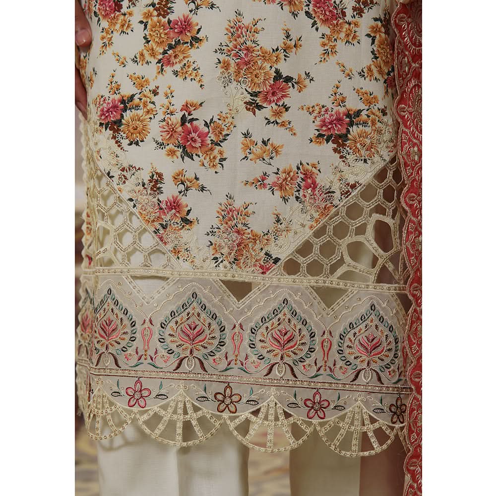 VS-ANMOL Cottle Printed Embroidered Unstitched 3pcs Suit With Embroidered Dupatta - 251, Women, 3Pcs Shalwar Suit, VS Textile, Chase Value