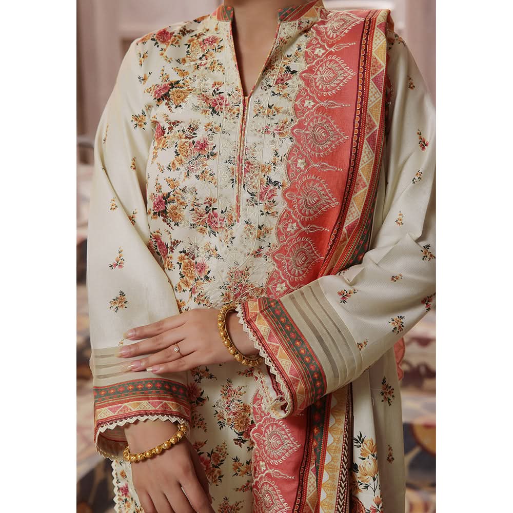 VS-ANMOL Cottle Printed Embroidered Unstitched 3pcs Suit With Embroidered Dupatta - 251, Women, 3Pcs Shalwar Suit, VS Textile, Chase Value