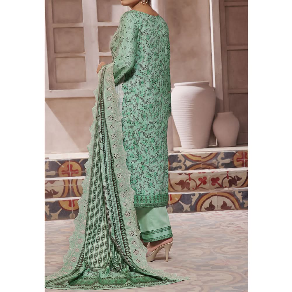 VS-ANMOL Cottle Printed Embroidered Unstitched 3pcs Suit With Embroidered Dupatta - 252, Women, 3Pcs Shalwar Suit, VS Textile, Chase Value